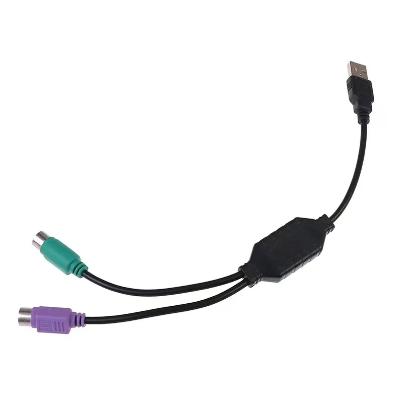 1/5/10pcs Universal USB to 6Pin 6 Pin PS2 for PS/2 Extension Cable Adapter Converter for Keyboard Mouse Computer Scanner