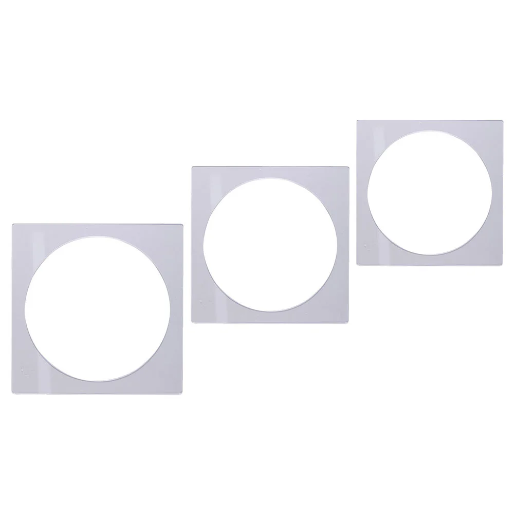 3 Pcs Baking Tools Mille- Cake Mold Turntable Acrylic Manual Cream Scraping Plate