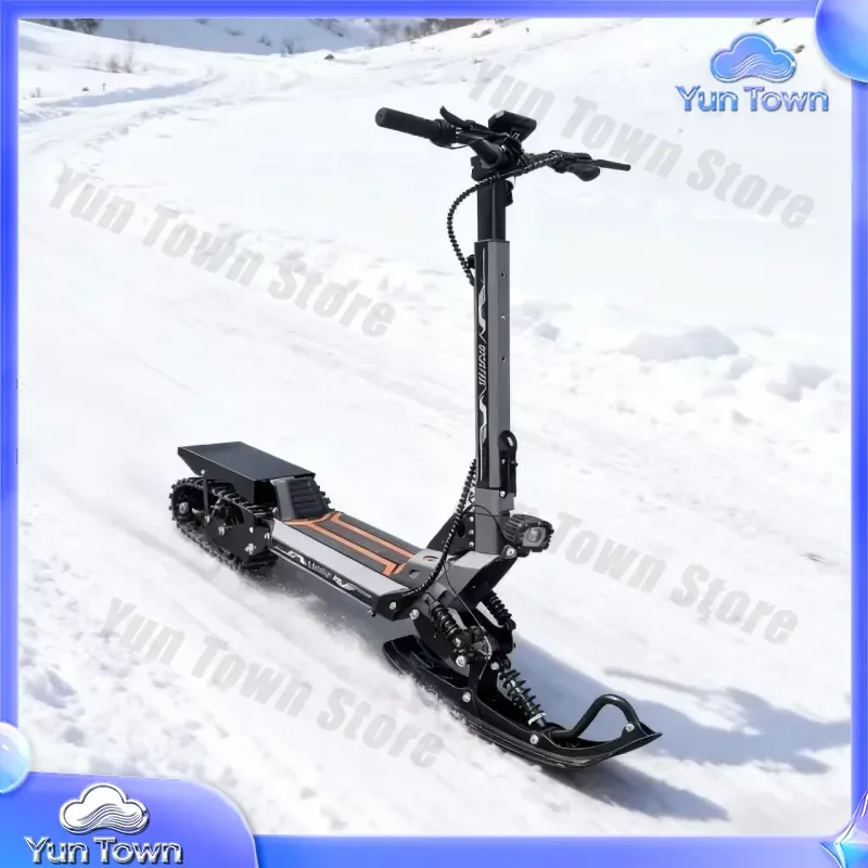New Snow Track Scooter for Adult Electric Ski Snowmobile with Lithium Battery for Snow Motorcycle Winter Sports Outdoor