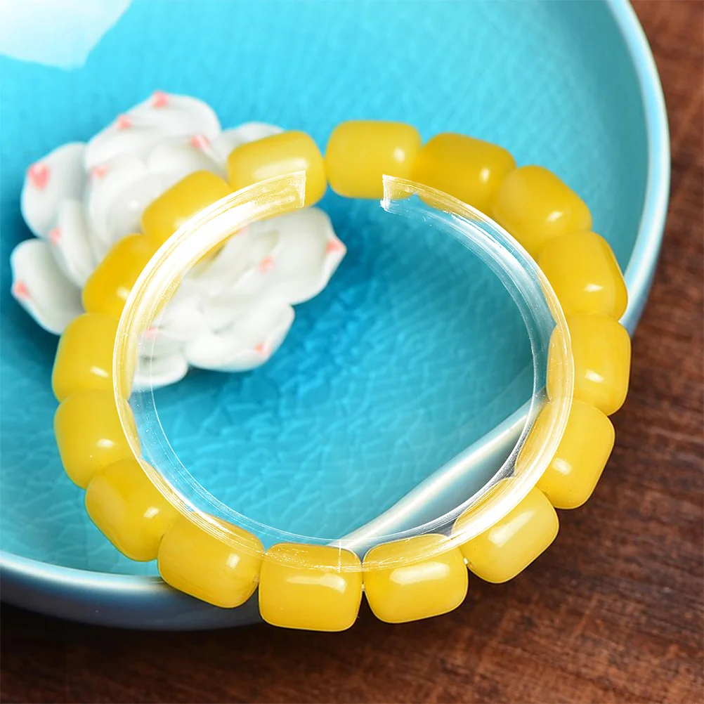 

10pcs Acrylic Bracelet Display Stand Clear Transparent Jewelry Holder For Bangle Watch Organizer Rack Space-Saving Showcase