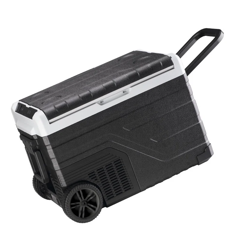 

45L portable compressor refrigerator 24V 220V-240V dual temperature control small refrigerator, suitable for home or car outdoor