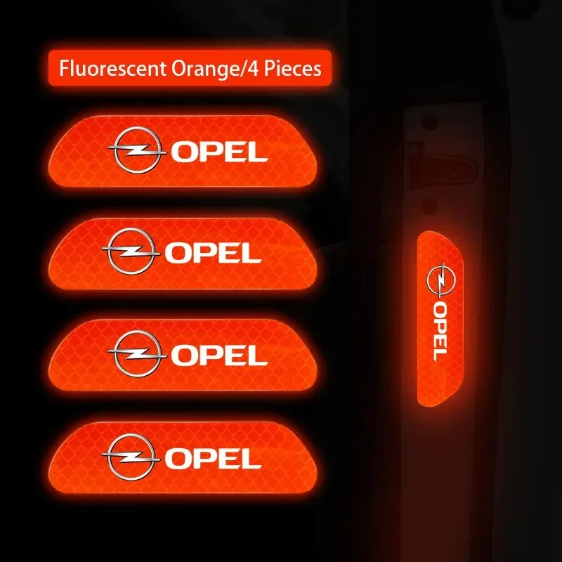 

Светоотражающая наклейка на дверь автомобиля, водонепроницаемый материал, предупреждение о открытии, подходит для Opel Astra Antara ‌ Zafira Mokka-e Corsa Insignia