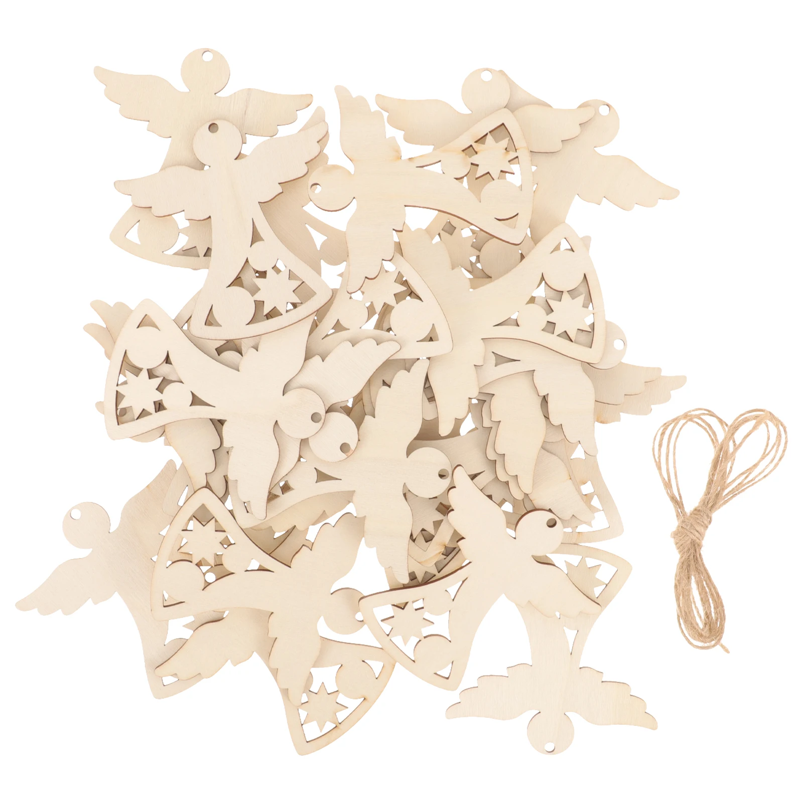 

30 Pcs Wood Slices DIY Crafting Unfinished Crafts To Paint Graffiti Wooden Slices Wooden Shapes Safe Kids Decorations