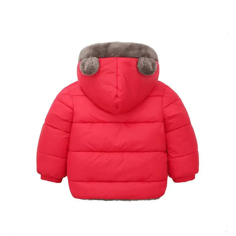 2024 new winter children\'s jacket for boys and girls supersoft and warm thick velvet jacket baby hooded fashionable coat 1-6 Y