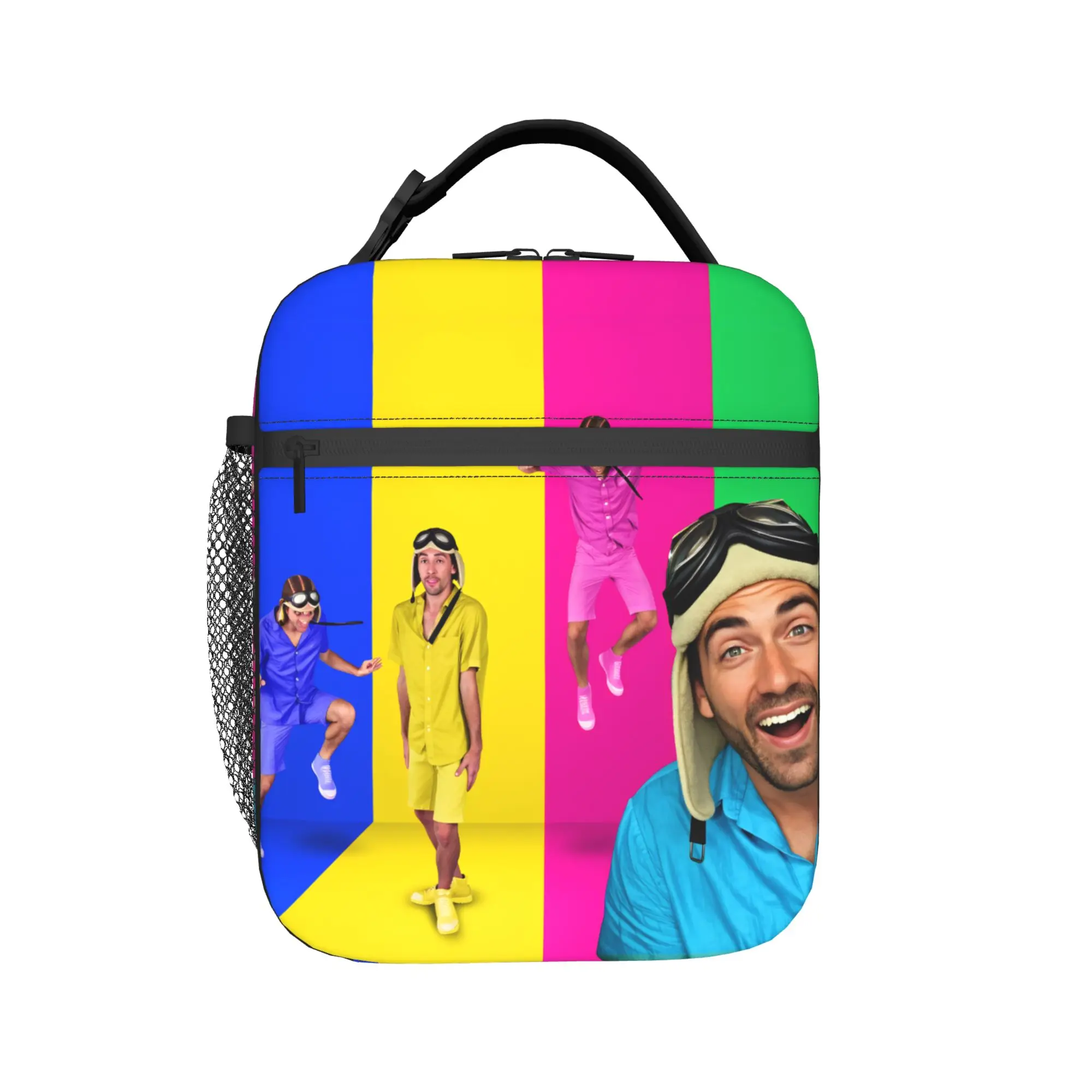 Danny Go Animated Programs Lunch Bag Portable Lunch Box Men Office Designer Cooler Bag Aesthetic Oxford Thermal Tote Handbags