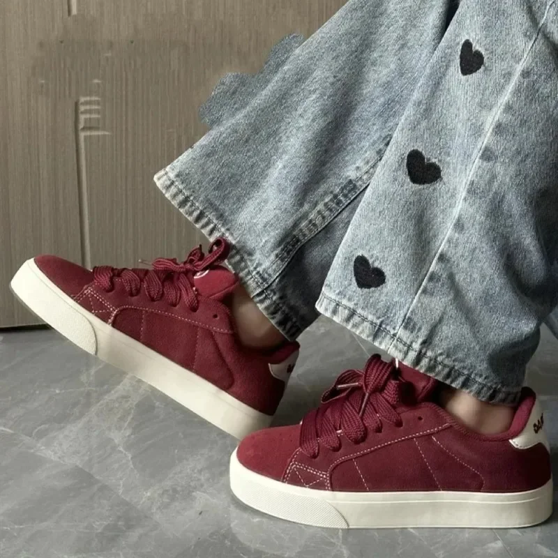2025 Women Casual Shoes Fashion Low Cut Lace-Up Leisure Sneakers Outdoor Comfortable Non-Slip Female Flats Trainers 35-40 view 5