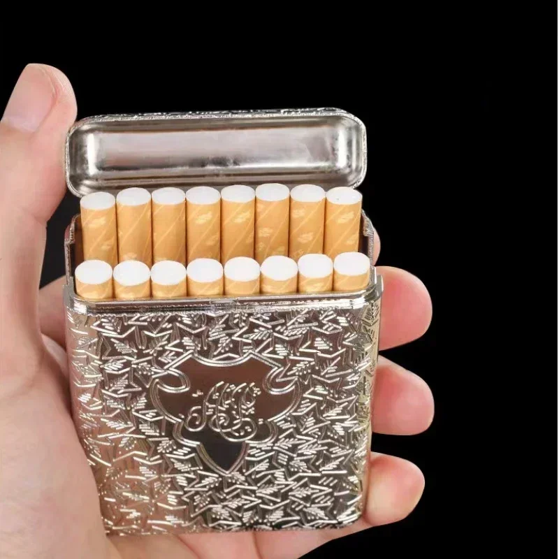 Bloody Gangster with The Same Cigarette Case Lighter Engraved Anti-pressure Portable Personality Creative Smoking Accessories