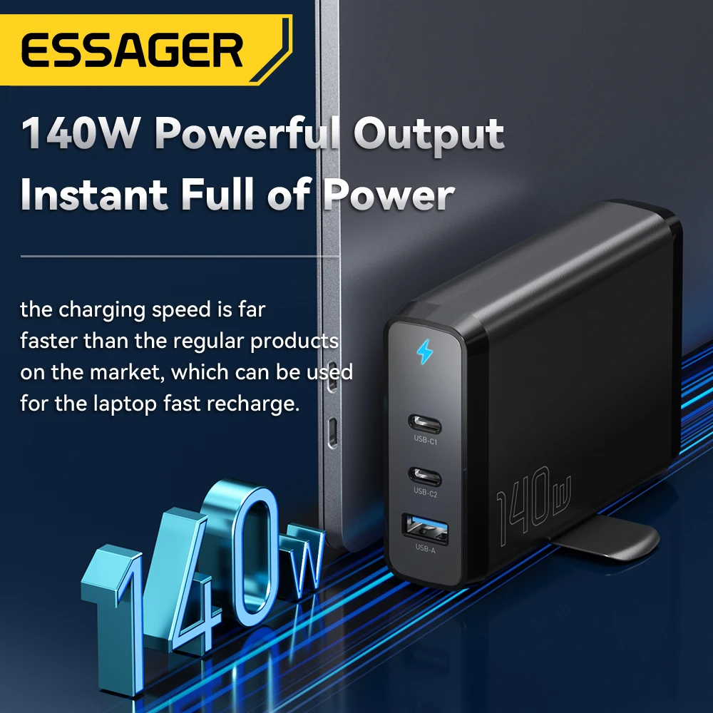 140W Gallium Nitride Table Charge 2C1A Multi Port Charger Fast Charge Supports 360° Rotation Suitable For Computers Tablet phone