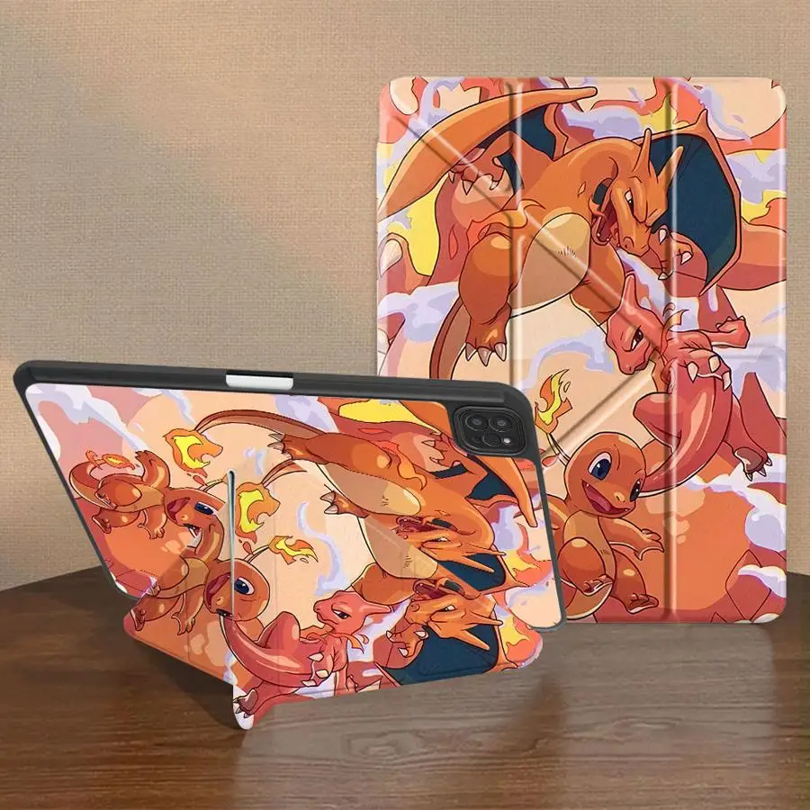

Pokemon Cartoon Charizard Tablet Case For iPad Pro 11th 10th 9th 8th 7th 12.9inch Pro 2025 Air 4 5 M3 M2 1 2 M4 11inch Mini 6 7