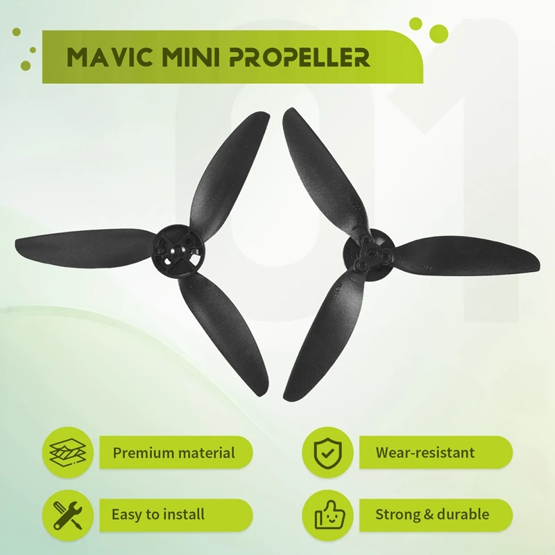 Three-Blade Propeller For DJI Mavic Mini/ Mini 2 Drone Props Blade Replacement Wing Fans For DJI Mini 2-A78P