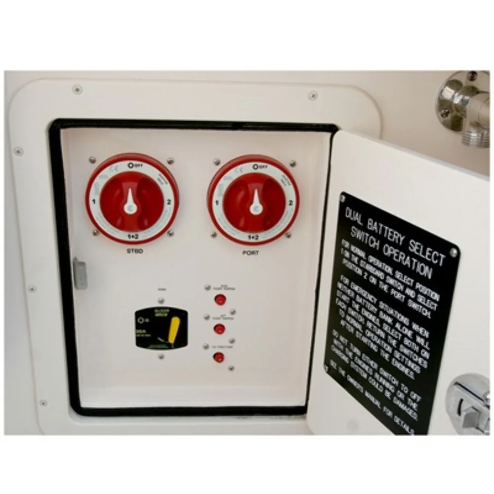 E-Serie M10 4-Positionen 32V 350A Leuchtender 2-12V Batterie-Allgemeinschlüssel-ADF-Trennschalter Drehschalter für Marine, Boot, LKW, Wohnmobil – Detail 5