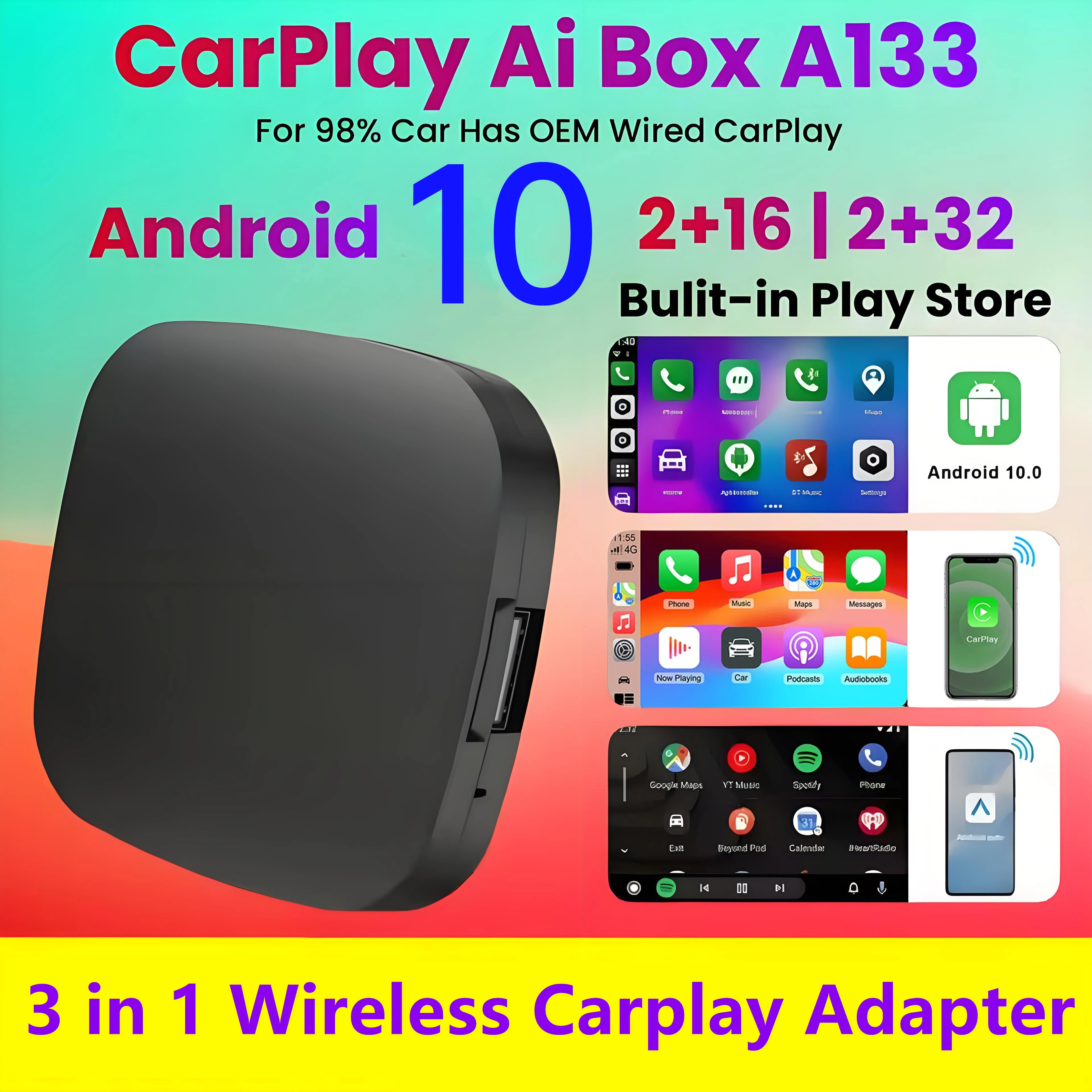 3IN1 Android 10 Car…