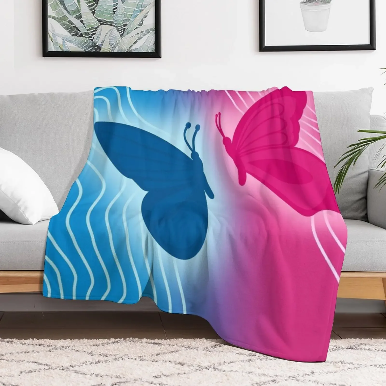 Hades and Persephone Butterflies Throw Blanket Cozy Throw Blanket Birthday Gift for Him Her