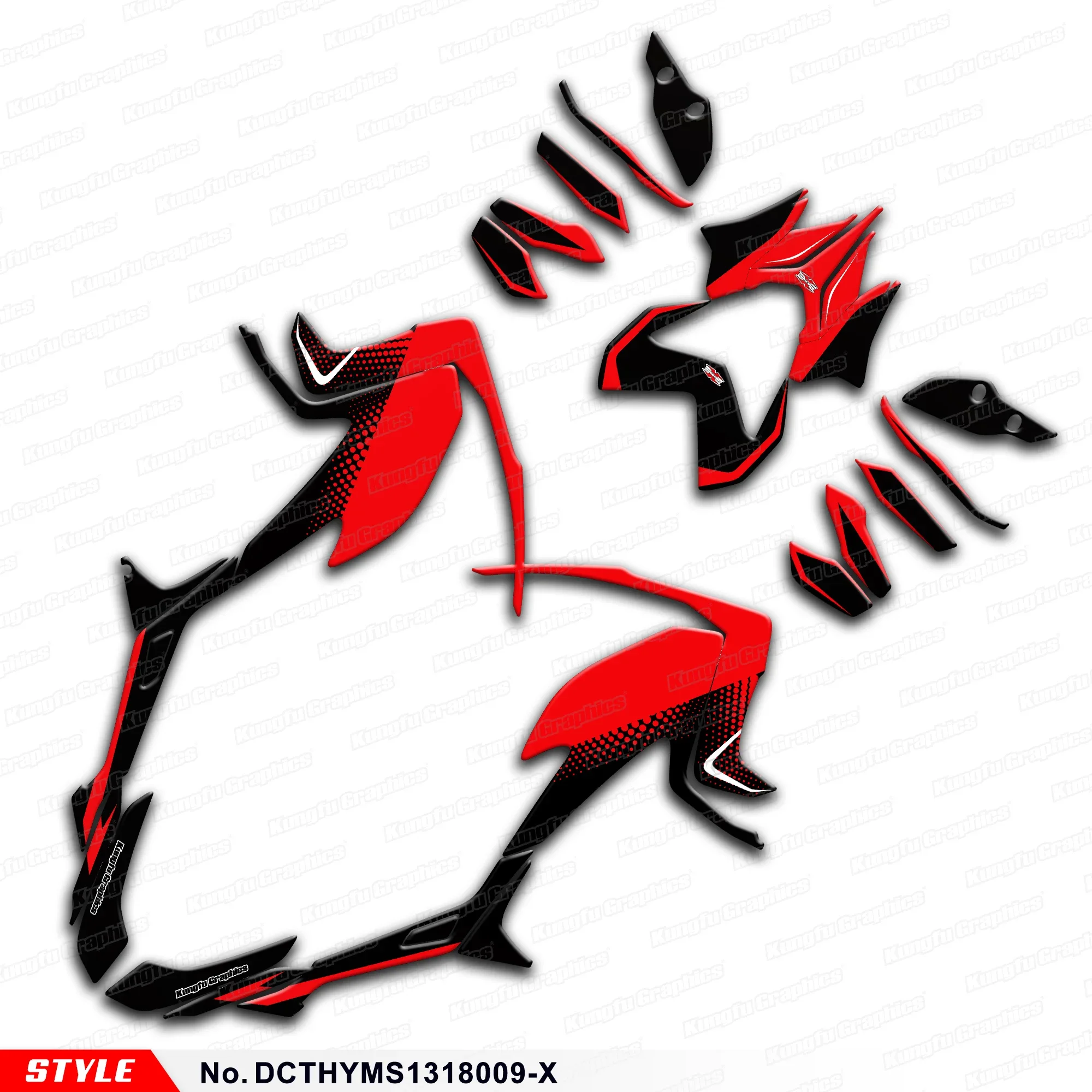 

JY Racing Custom Wrap Graphics для Ducati Hypermotard Hyperstrada 821 939 2013 2014 2015 2016 2018, стиль No DCTHYMS1318009-X