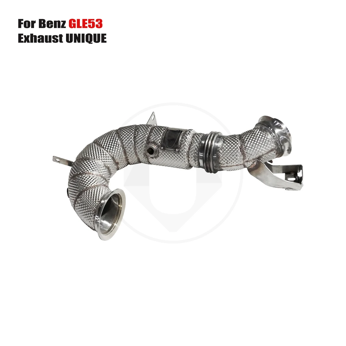 UNIQUE For 2020+ Benz GLE53 3.0T without cat downpipe With insulator downpipe without cat exhaust pipe