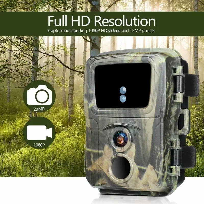 20MP 1080P Infrared Light Monitoring Camera Trail Hunting Camera IP65 Waterproof   Mini600 Outdoor Surveillance Tracking