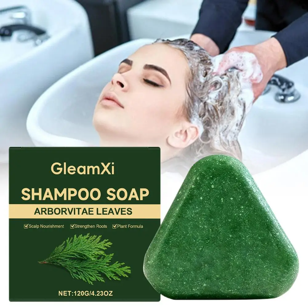 120g Seven Green Platycladi Usman Grass Handmade Shampoo Nourishing Soap Anti-removal Clean Flushing Refreshing And Hair He N3U8
