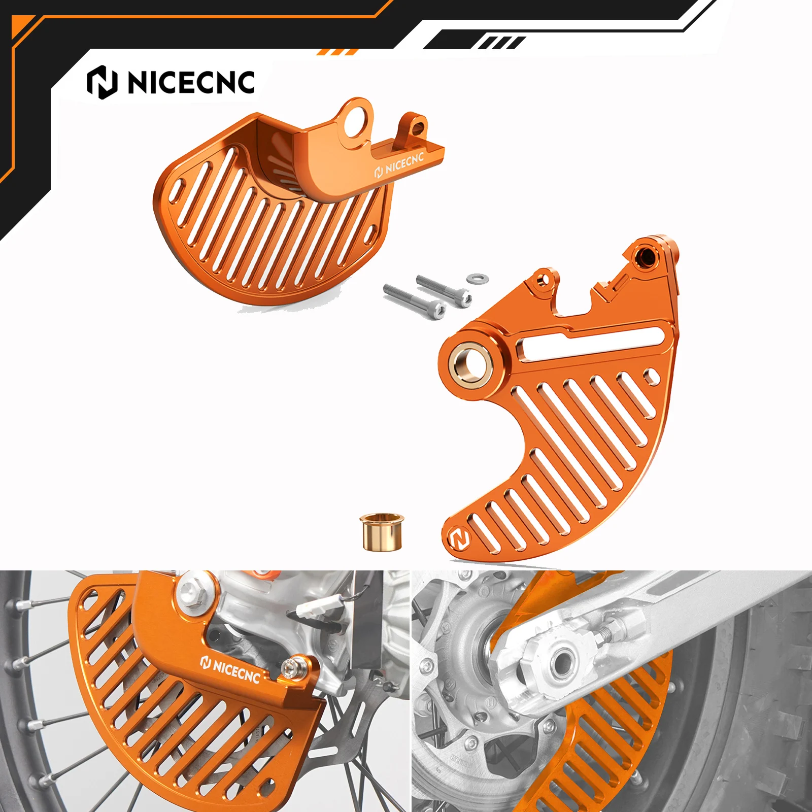 

NICECNC For KTM EXC 300 EXC-F 350 SX 125 SX-F 450 SMR 450 XW-F 500 XC300 XCF-W 450 XCW 300 EXC 250 Front Rear Brake Disc Guard