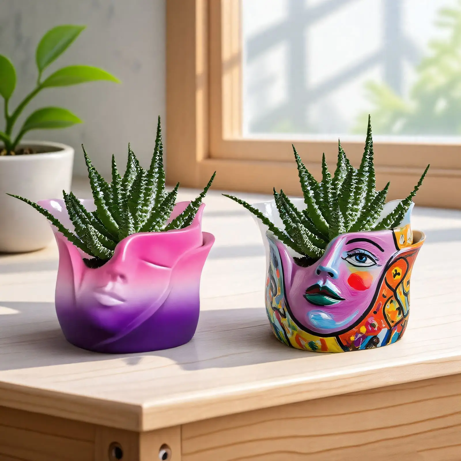 

DIY Epoxy Resin Mold Scented Candle Cup Storage Silicone Mold Face Flower Pot Plaster Decoration Diy Concrete Molds