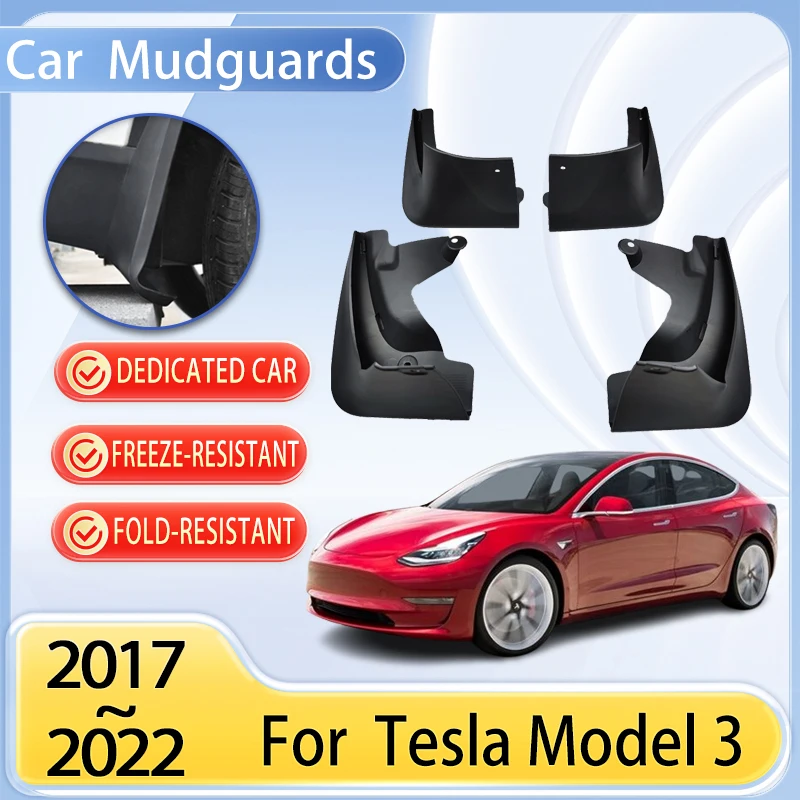 

Автомобильные брызговики, детали для Tesla Model 3, аксессуары 2017 ~ 2022 2018 2019 2021, брызговик, инструмент, брызговик, крышка, защита, автогрязь