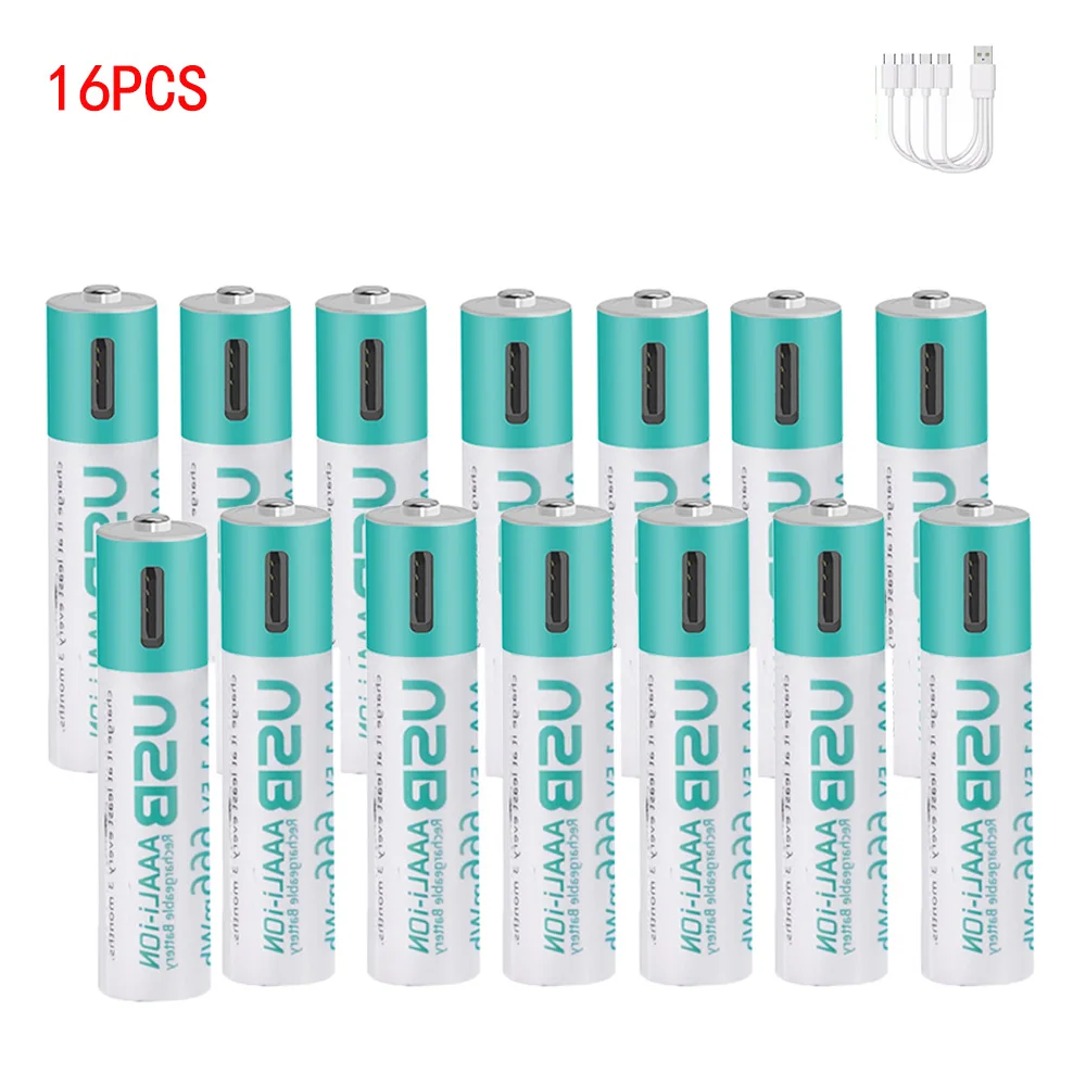 kuugro USB 1,5 V AAA oplaadbare lithium-ionbatterijen 666 mWh 1,5 V aaa Li-ionbatterij