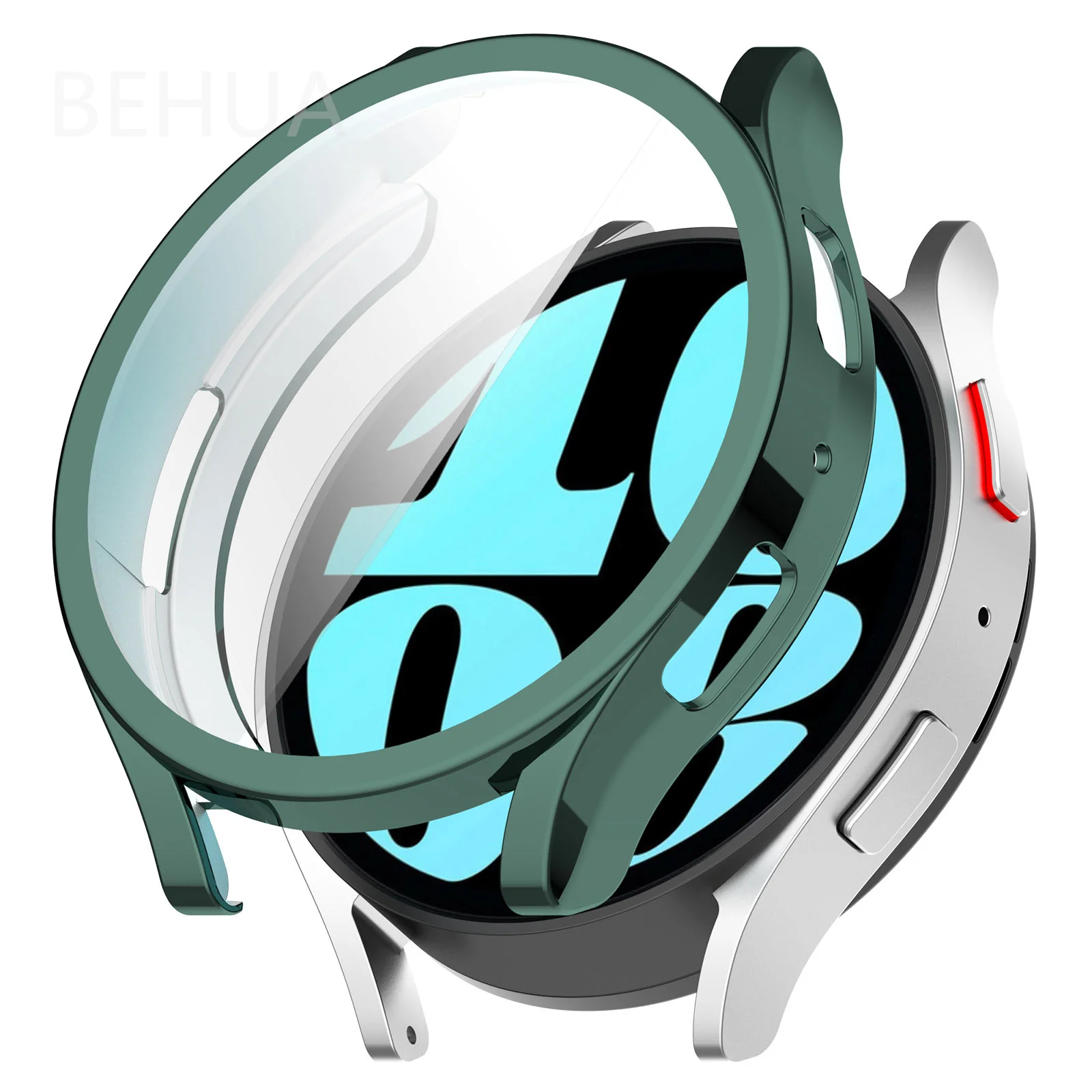 TPU Transparent Screen Protective Case For Samsung Galaxy Watch 6 5 44mm 40mm Full Protector Cover Shockproof Ultra-Thin Shell