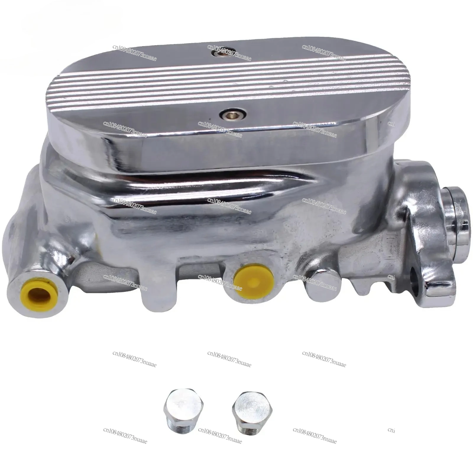 

Chrome Flat Brake Master Cylinder 1" Bore 9/16" & 1/2" Ports Dual for GM Corvette