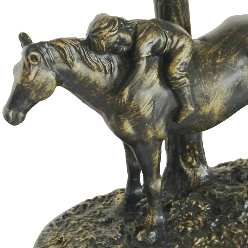 مصباح مكتبي لغرفة النوم على شكل حصان أوروبي مقاس 12 بوصة لتزيين متجر الفن