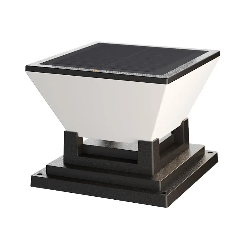 غطاء عمود الطاقة الشمسية ضوء آخر بالطاقة الشمسية IP65 مقاوم للماء فيلا فناء LED في الهواء الطلق حديقة سياج آخر أضواء حديقة الديكور