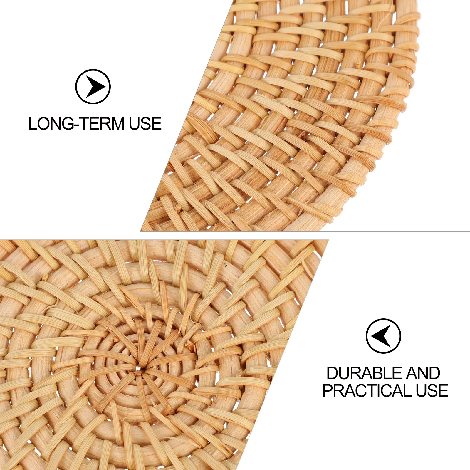 

1Pcs Decorative Placemat Woven Heat Proof Mat Dining Table Supplies Protective Tableware Pad Indoor Outdoor Decoration