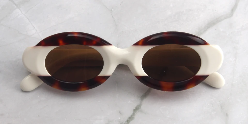 Luxus Dicke Gemischte Acetat Oval Polarisierte Sonnenbrille Frauen Trendy UV Schutz Brillen Stilvolle Schild Für Männer lentes de sol – Detail 18