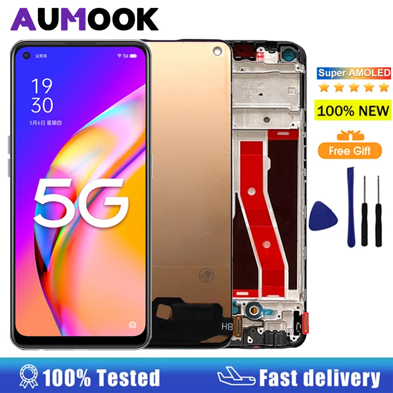 6.43 AMOLED LCD Per OPPO A94 5G CPH2211 Display LCD Touch Screen Digitizer Assembly Per OPPO A94 4G CPH2203 Display di Ricambio