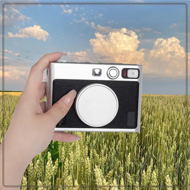 Reliable-Aluminum Alloy Front Lens Cap Camera Lens Cover Protector Hood For Instax Mini EVO Camera Replacement Accessories,Alumi