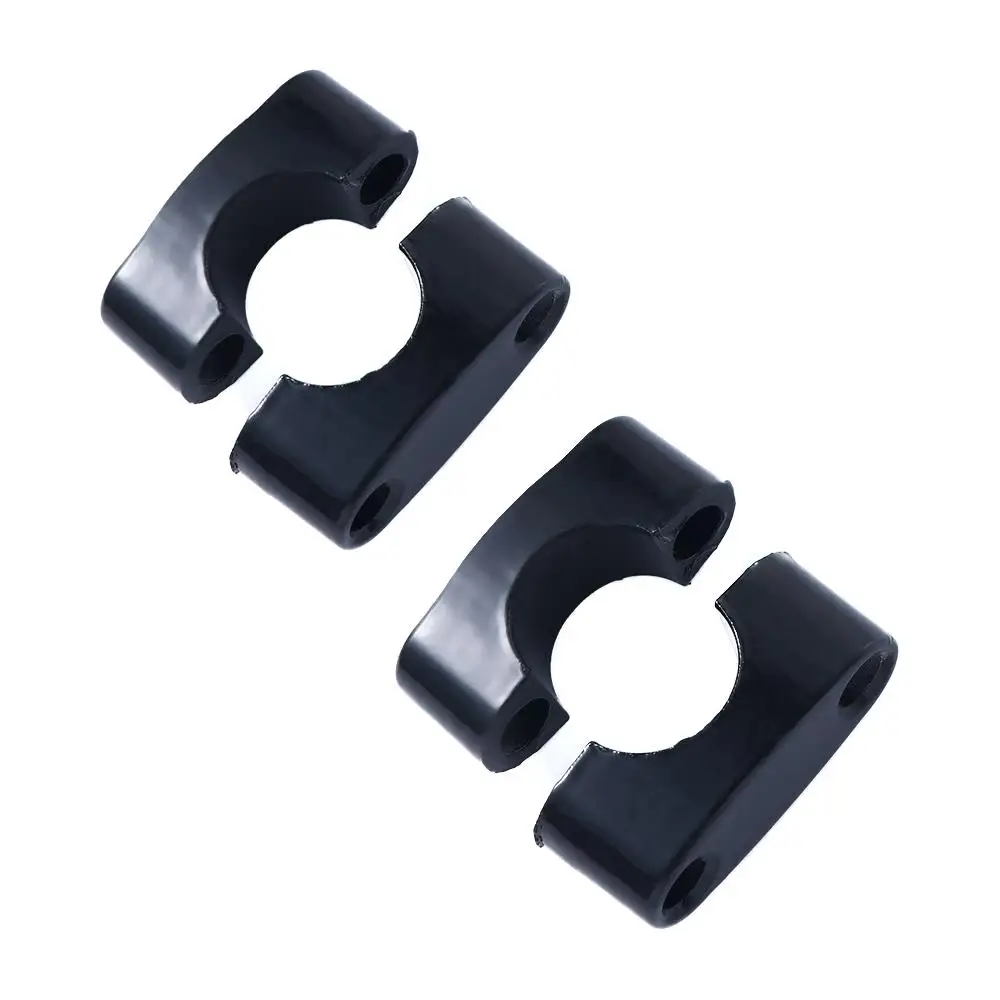Aluminum Alloy Racing Accessories 22mm Diameter Black Risers Adapter Motorcycle HandleBar Clamp Riser Mount Clamp Fat Bar Riser