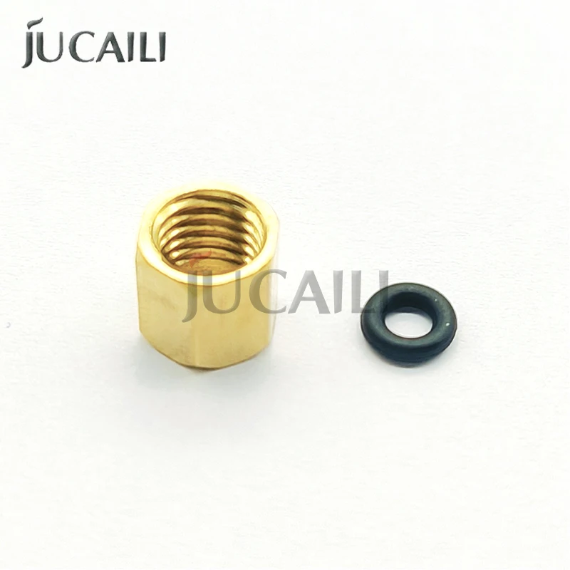 Good price 10pcs connector brass pipe fitting copper hose hex coupling coupler fast connetor female thread  connect ink damper