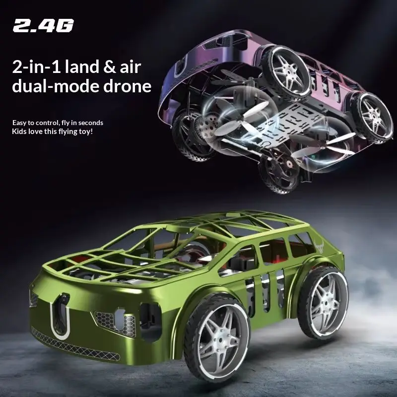 【In Stock】Hot Sg900pro Remote Control Car Land Air Dual-Mode Remote Control Airplane 2.4g Remote Control Anti Fall Hovering Toy