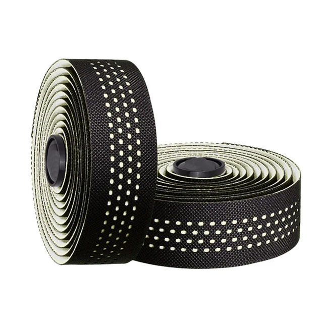 1 paar Perforierte Atmungsaktive Lenker Bänder Nicht-slip Rennrad Bar Band EVA/PU Weiche Anti-Vibration Wrap band Langlebig Bar Bartape