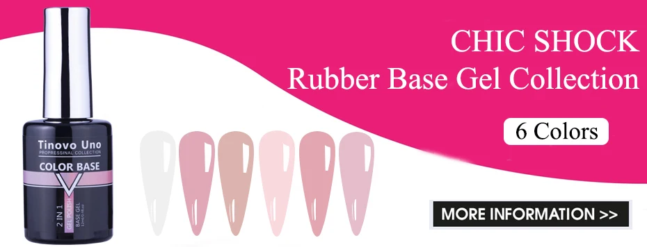 Tinovo Uno 50 ml starker Gummi-Basislack, Decklack, Maniküre, UV-Gel-Nagellack, super glänzender Topcoat, kein Abwischen, klarer, dicker Gel-Lack – Detail 1
