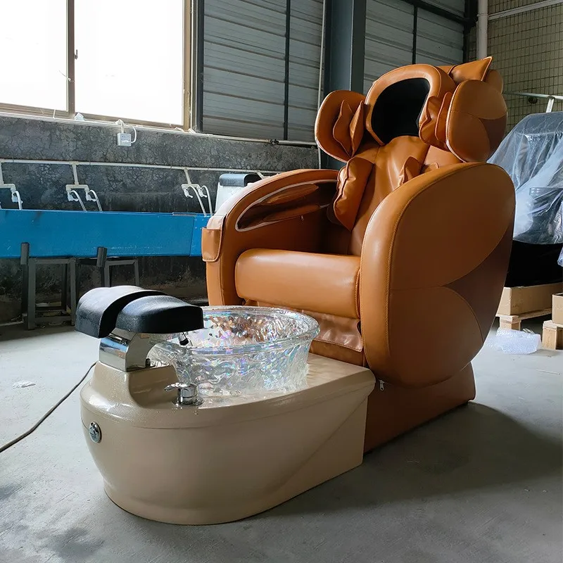 Electric Massage Spa Chair, Manicure Pedicure Sofa, Beauty Salon Foot Bath Couch, Reclining Pod for Nail and Lash Services