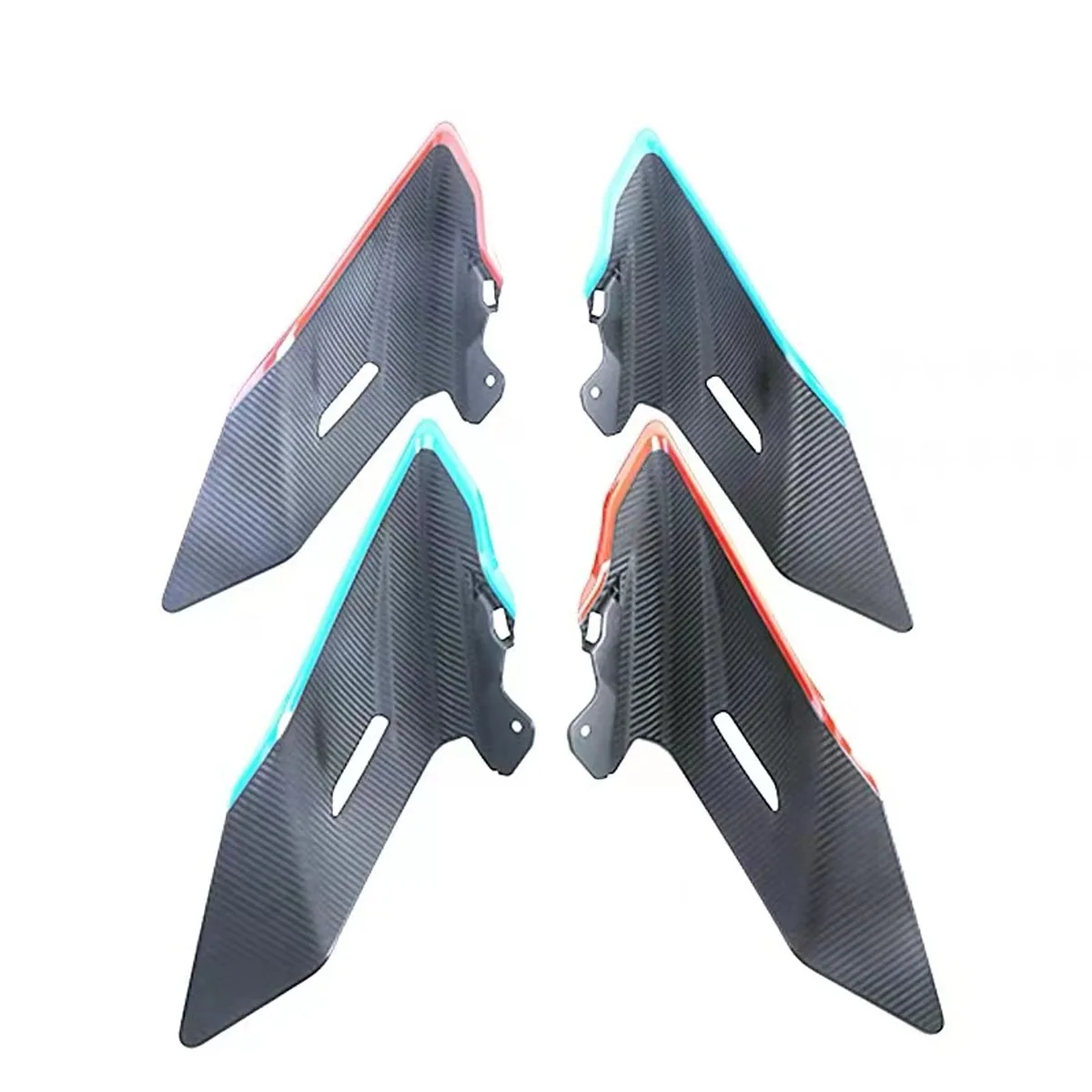 

A pair Motorcycle accessories fixed wing guide cover chicken wing decorative panel wind knife FOR CFMOTO 450SRS 2023