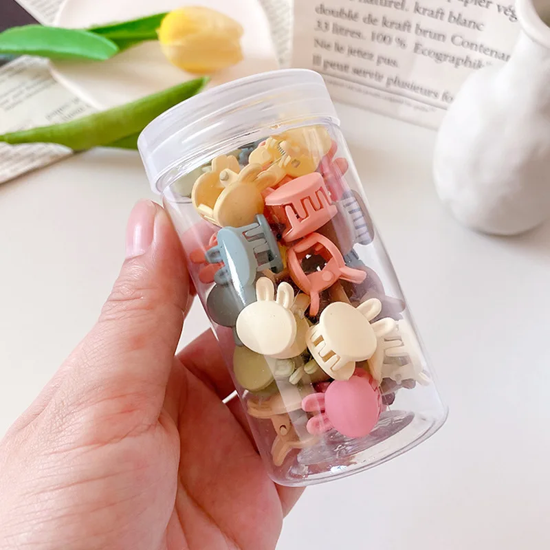 10/50Pcs Kleine Nette Haar Krallen Clips Für Mädchen Baby Bunte Haarnadel Cartoon Kaninchen Blume Krone Stern Haar Clips zubehör