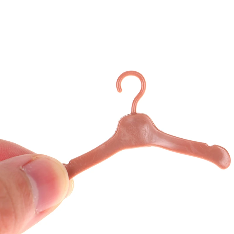10PCS Lovely Hangers Mini Cute Wardrobe Dress Coat Clothes Plastic Accessories