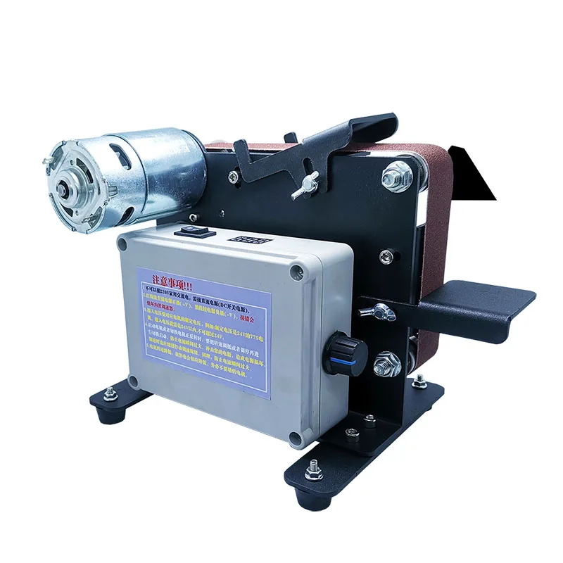 

Mini Belt Machine DIY Polishing Machine Sandpaper Machine Grinding Machine Sharpening Blade Machine Woodworking Desktop