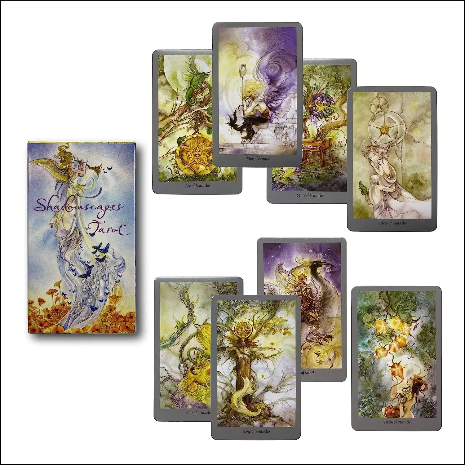 Shadowscapes Tarot 78 Cards/Set 12x7cm Beautiful Purple Design For Friends Gift Board Game Holiday Party Leisure Funny Games