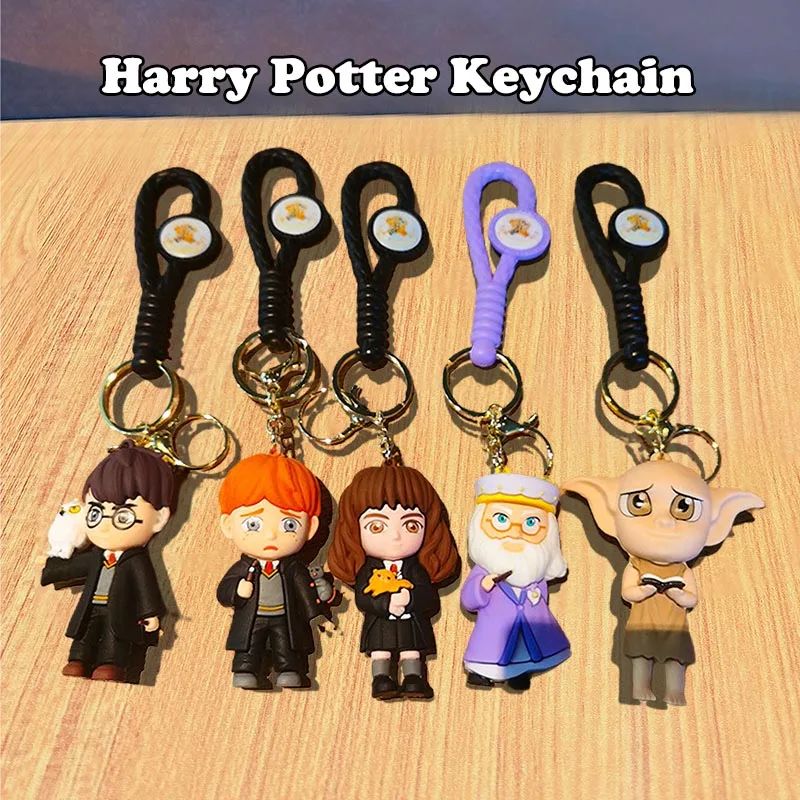 Gantungan Kunci Kartun Harry Potter Mainan Mini yang Sangat Lucu Dekorasi Ransel yang Indah Berbagai Gaya Hadiah Natal ﻿