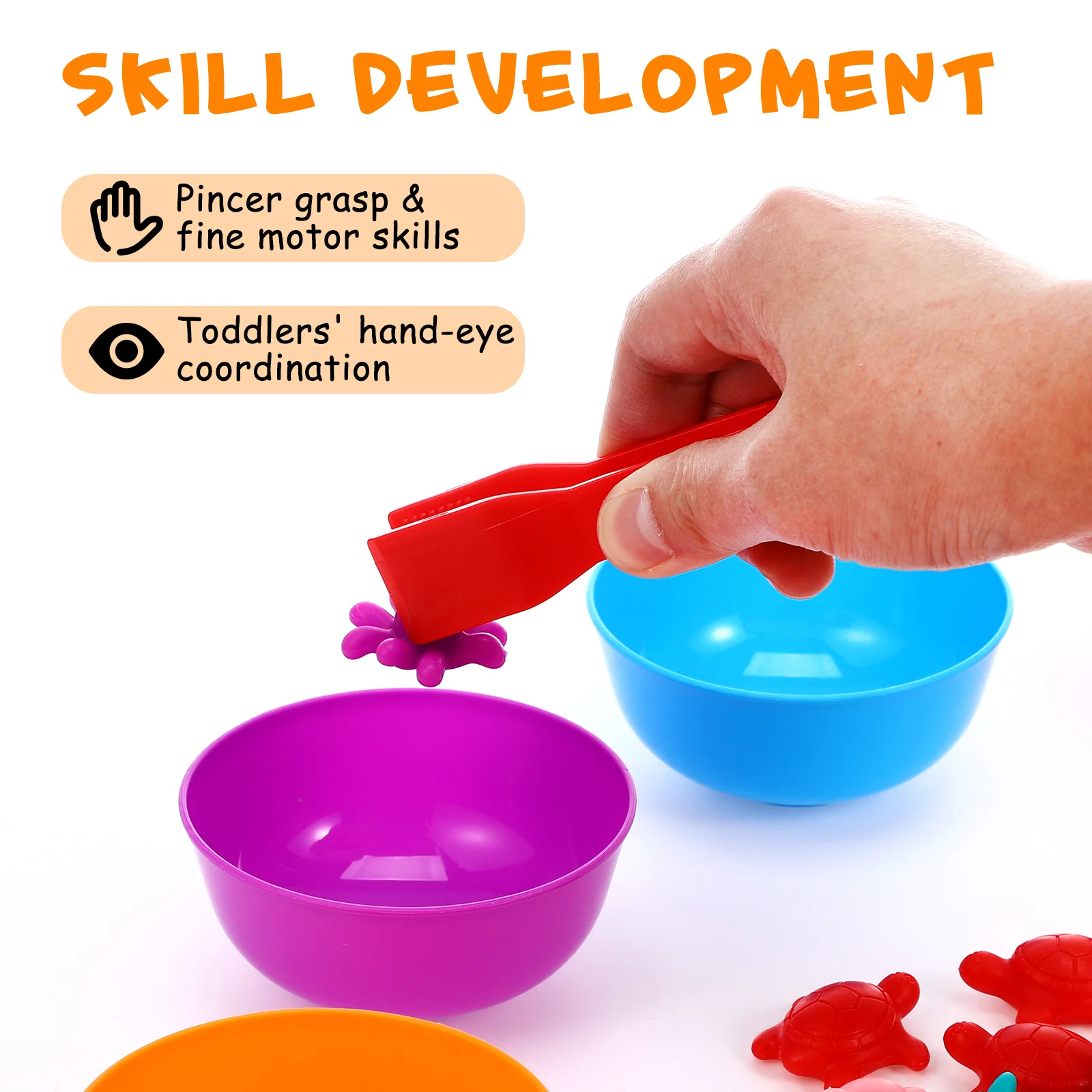 

1Set Marine Animal Learning Counting Cognitive Sorting Matching Educational Game for Toddlers Preschool Sorting Games