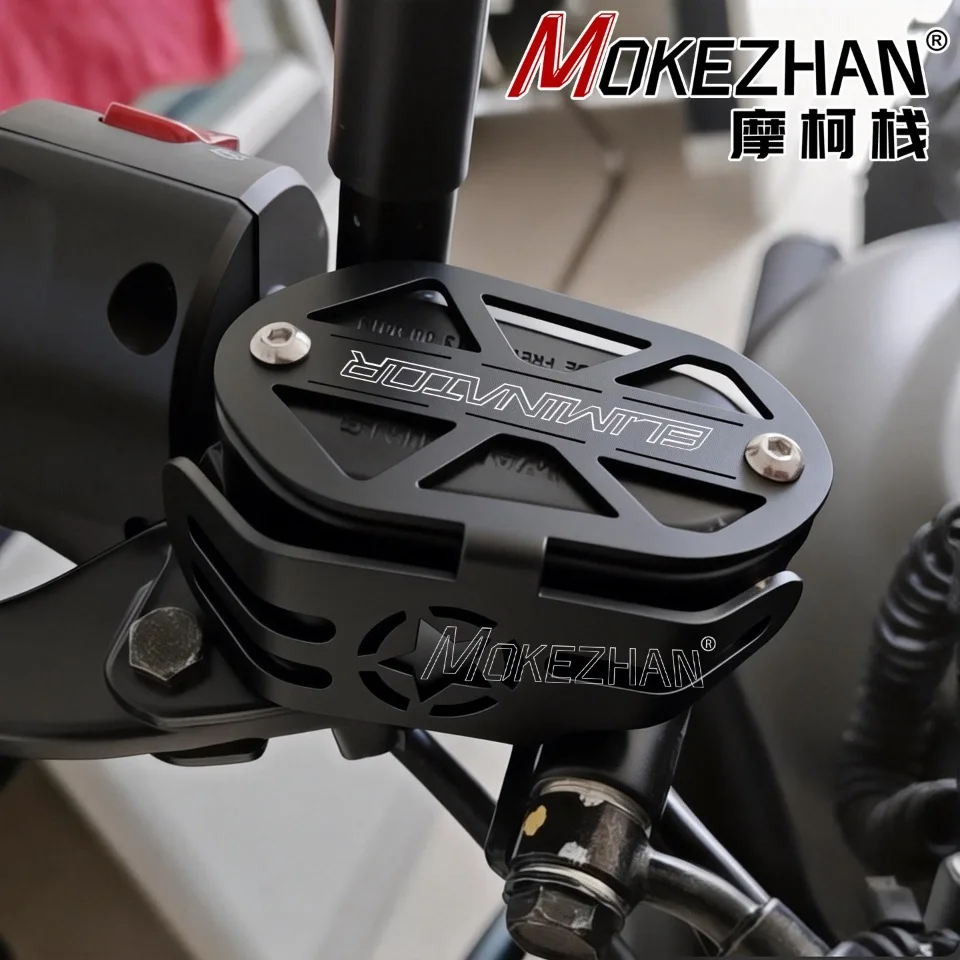 NEW For Eliminator 400 450 500 Eliminator500 SE Motorcycle Front Brake Fluid Cylinder Reservoir Guard Oil Cap Cover Protector