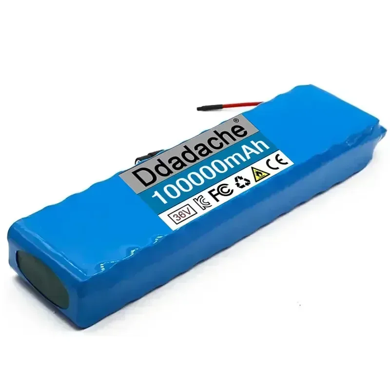 Ddadache 36V 100ah 18650 Lithium Battery 10s3p 100000mah 1000w 42V Electric Scooter Power Battery with Battery Pack