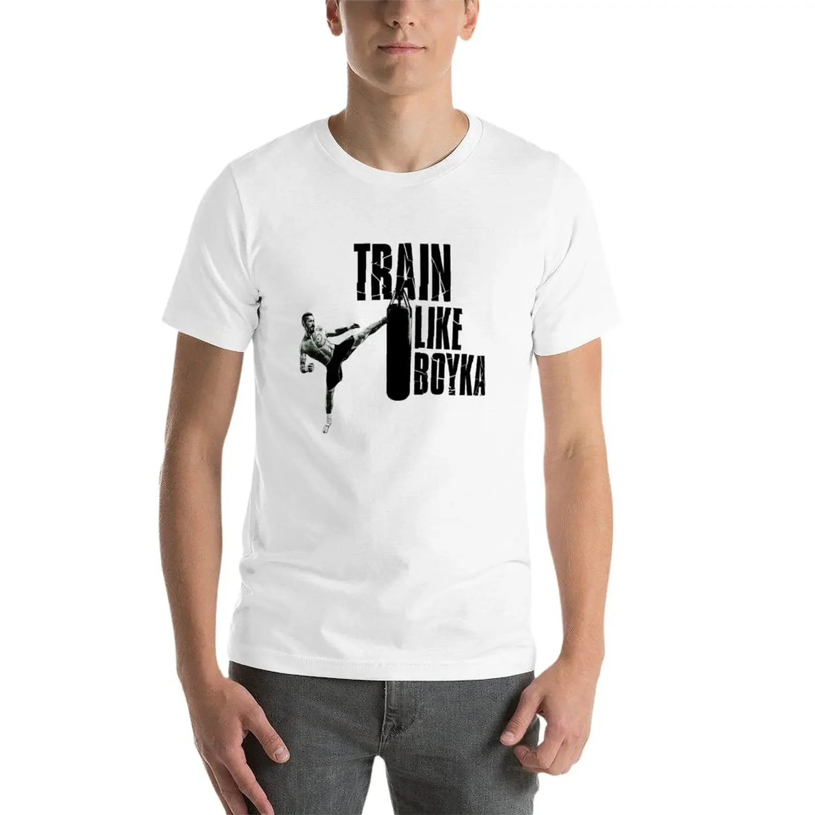 يتدرب الأولاد مثل Boyka طباعة حيوان تي شيروتي ، قمم الصيف ، أبيض ، فاكهة النول #3