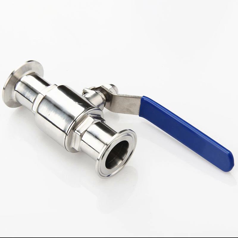 Sanitary Ball Valve Full Port  Clamp Type Ferrule Stainless Steel SS304 57mm/63mm/76mm/89mm/102mm/108mm/133mm/159mm